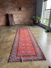 Load image into Gallery viewer, Zari, antique Persian Malayer runner, circa 1920s, 3’10 x 12’8
