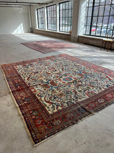 Azar, antique Persian Mahal, 8’10 x 10’4