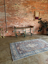 Load image into Gallery viewer, Ruhi, vintage Kashmir scatter rug, 4’6 x 7’6
