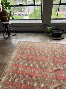 Aazar, vintage Afghan rug, 6 x 8’3