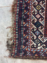 Load image into Gallery viewer, Rad, antique Shiraz tribal rug, 6’11 x 11’7
