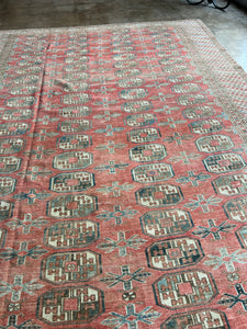 Aazar, vintage Afghan rug, 6 x 8’3