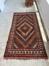 Load image into Gallery viewer, Neda, vintage 1940s, Caucasian tribal rug, 3’6 x 6’7
