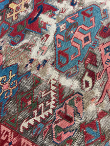 Vafa, late 19th century Caucasian Zeychour Kuba rug, 3’7 x 4’11