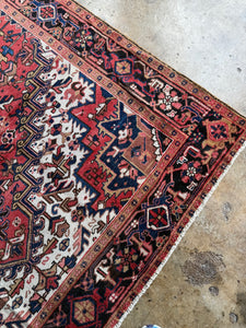 Abtin, vintage Persian Heriz, 7’8 x 11’5