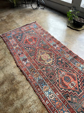 Load image into Gallery viewer, Mendel, vintage Persian Heriz runner 3’2 x 11’5
