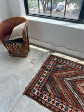 Load image into Gallery viewer, Neda, vintage 1940s, Caucasian tribal rug, 3’6 x 6’7
