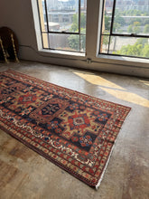 Load image into Gallery viewer, Kamran, antique Persian Ardabil runner, 4’7-10’4
