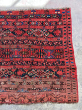 Load image into Gallery viewer, Farrokh, antique Turkomen tribal rug, 3’3 x 5
