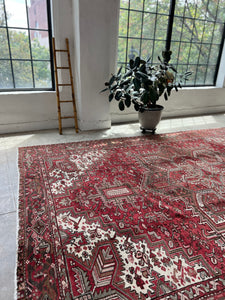 Faranak, vintage Persian Heriz, 9’9 x 13’2