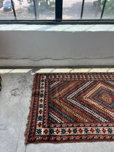 Load image into Gallery viewer, Neda, vintage 1940s, Caucasian tribal rug, 3’6 x 6’7
