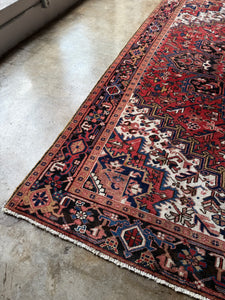 Abtin, vintage Persian Heriz, 7’8 x 11’5