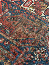 Load image into Gallery viewer, Jabari, Antique Persian Shiraz tribal rug, 7’5 x 9’8
