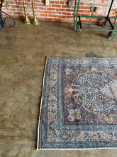 Load image into Gallery viewer, Ruhi, vintage Kashmir scatter rug, 4’6 x 7’6
