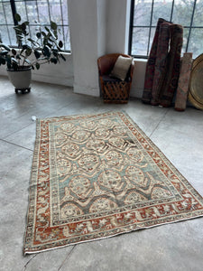 Pareerou, 1920’s, NW Persian scatter rug, 4’4 x 6’7