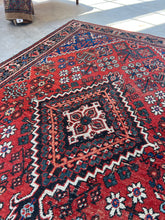 Load image into Gallery viewer, Behnaz, antique Persian Joshegan scatter rug, 4’2 x 6’7
