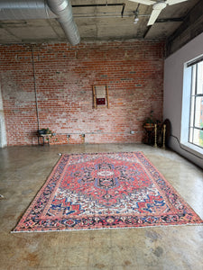 Abtin, vintage Persian Heriz, 7’8 x 11’5