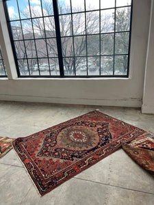 Kambiz, Antique Jozan Persian Sarouk Farahan rug, 3’11 x 6
