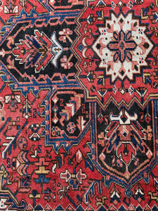Abtin, vintage Persian Heriz, 7’8 x 11’5