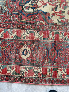 Kimiya, late 19th C, Persian Farahan Sarouk rug, 6’8 x 10’1