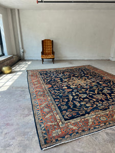 Barkev, antique Persian Lilian rug, 9’9 x 11’9