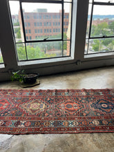 Load image into Gallery viewer, Mendel, vintage Persian Heriz runner 3’2 x 11’5
