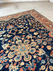 Barkev, antique Persian Lilian rug, 9’9 x 11’9