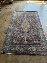 Load image into Gallery viewer, Ruhi, vintage Kashmir scatter rug, 4’6 x 7’6
