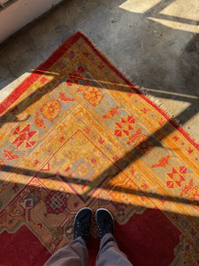 Amira, Antique Turkish Oushak, circa late 1800s, 9'8 x 14'5