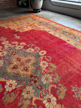 Load image into Gallery viewer, Amira, Antique Turkish Oushak, circa late 1800s, 9&#39;8 x 14&#39;5
