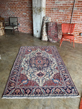Load image into Gallery viewer, Farrah, Farahan Sarouk, circa 1900, 4&#39;6 x 6&#39;11

