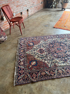 Farrah, Farahan Sarouk, circa 1900, 4'6 x 6'11