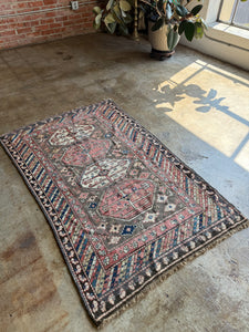 Aram, Antique Shirvan tribal rug, 3'4 x 5'4