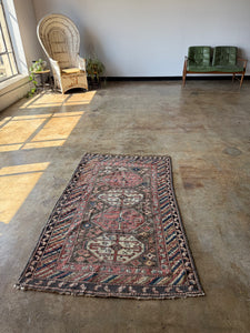 Aram, Antique Shirvan tribal rug, 3'4 x 5'4