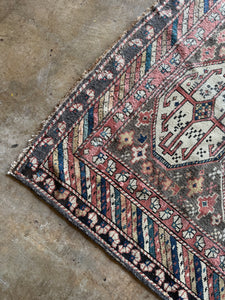 Aram, Antique Shirvan tribal rug, 3'4 x 5'4