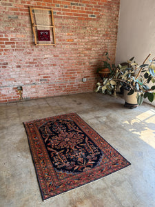 Arous, antique Persian Lilian, 3'6 x 5'5