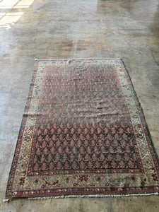 Bardia, Antique Persian Malayer 4'6 x 6'6