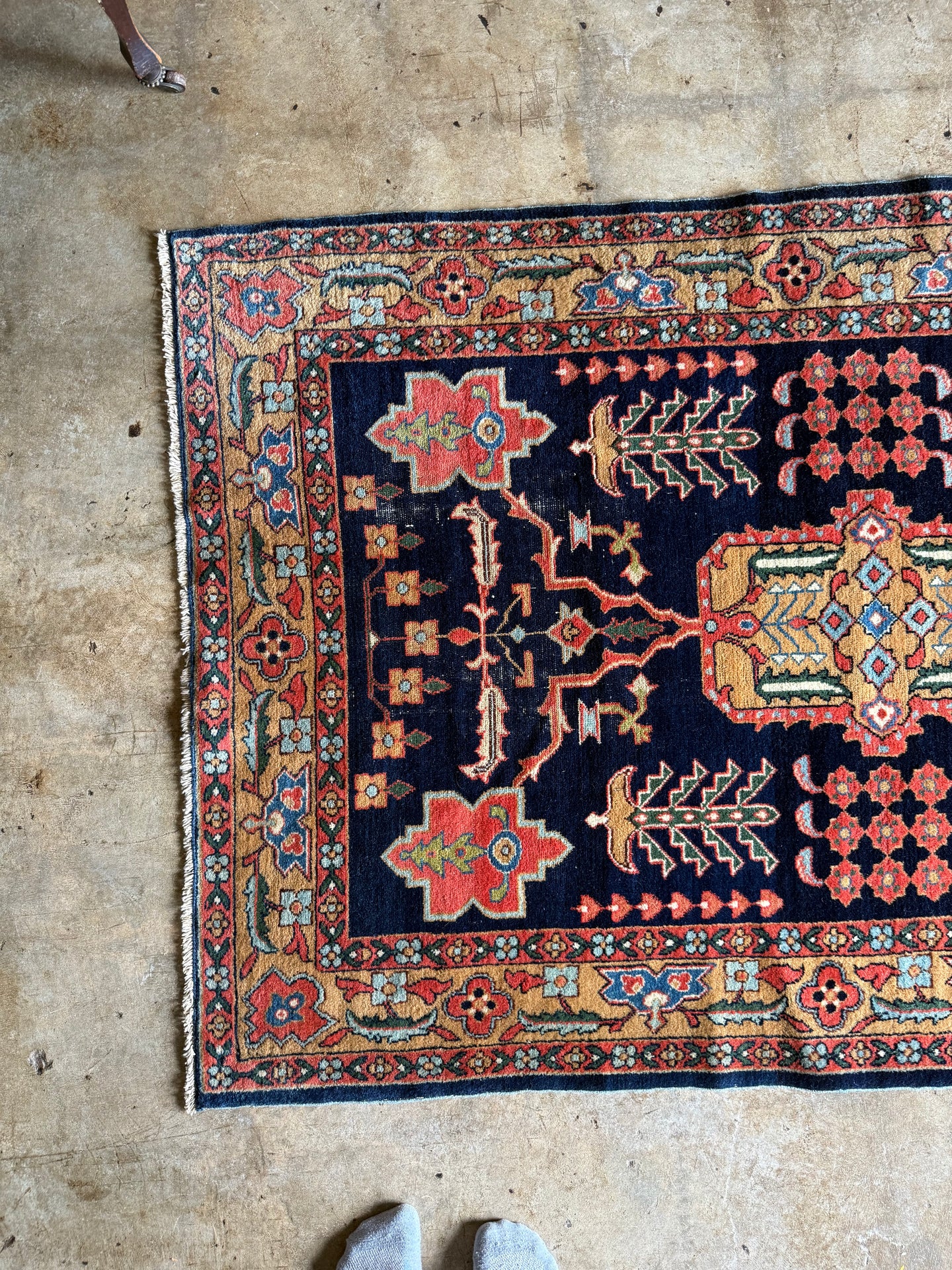 Alborz, finely woven Antique Malayer, 3'4 x 5