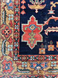 Alborz, finely woven Antique Malayer, 3'4 x 5