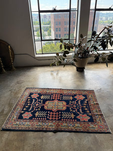 Alborz, finely woven Antique Malayer, 3'4 x 5