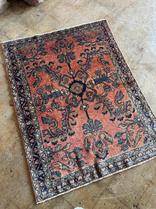 Davit, Antique Persian Lilian, 3'5 x 4'4