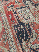 Load image into Gallery viewer, Raha, Antique Persian Serapi/Heriz Rug, 8&#39;6 x 14&#39;3

