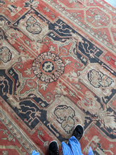 Load image into Gallery viewer, Raha, Antique Persian Serapi/Heriz Rug, 8&#39;6 x 14&#39;3
