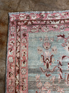 Babouna, antique Kurdish floral rug