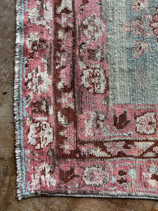 Babouna, antique Kurdish floral rug