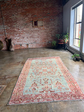 Load image into Gallery viewer, Babouna, antique Kurdish floral rug
