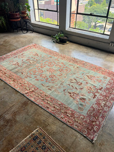 Babouna, antique Kurdish floral rug