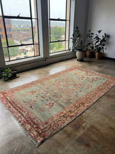 Babouna, antique Kurdish floral rug