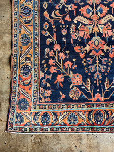 Payvand, Antique Sarouk circa 1920s, 4’2 x 6’8