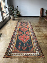 Load image into Gallery viewer, Kiarash, Antique Karabagh runner, 3’8 x 11’1
